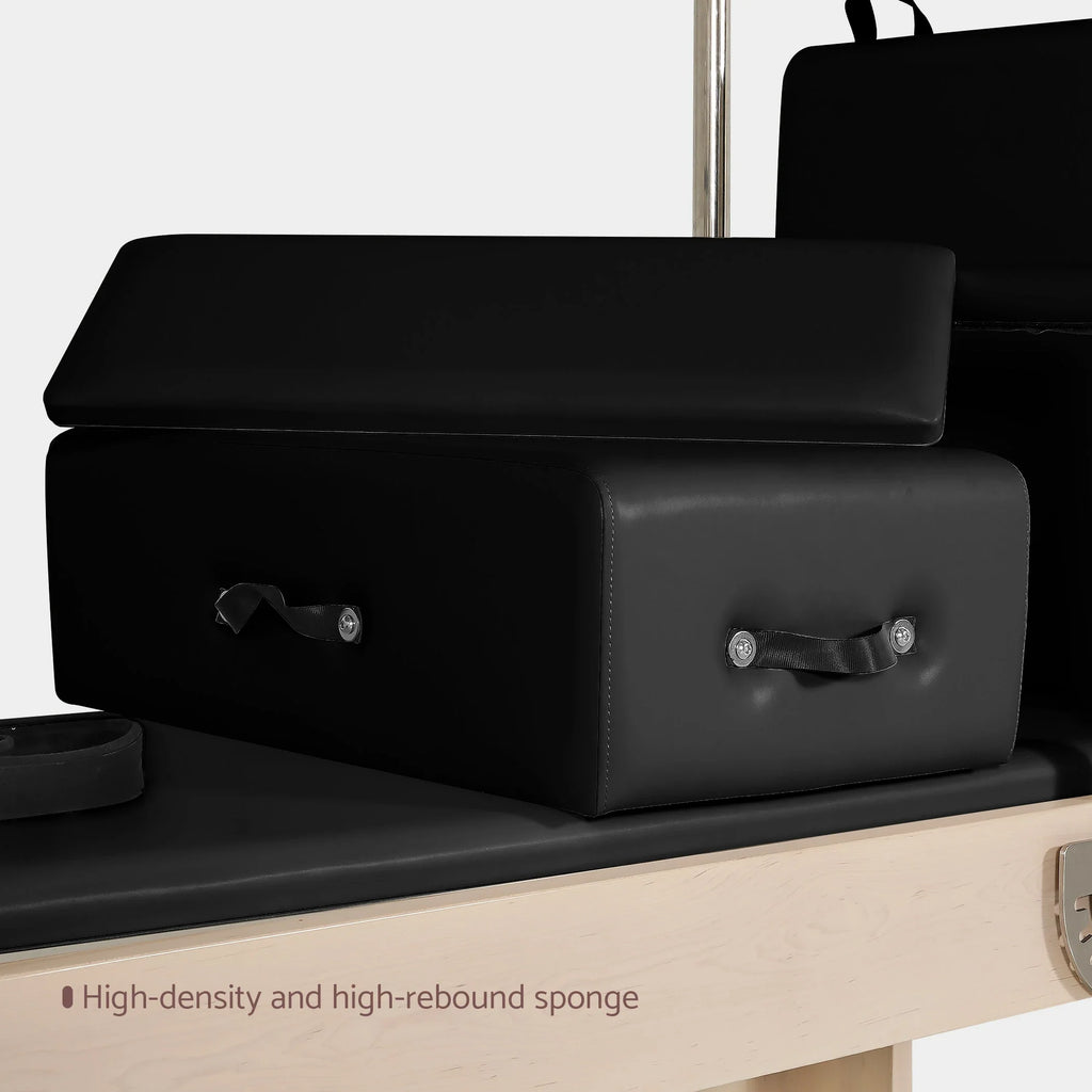 Maple 3-in-1 Pilates Reformer – Tower, Reformer & Cadillac#color_black