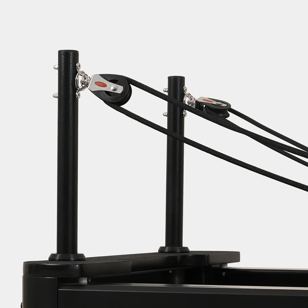 Black Aluminum Pilates Reformer