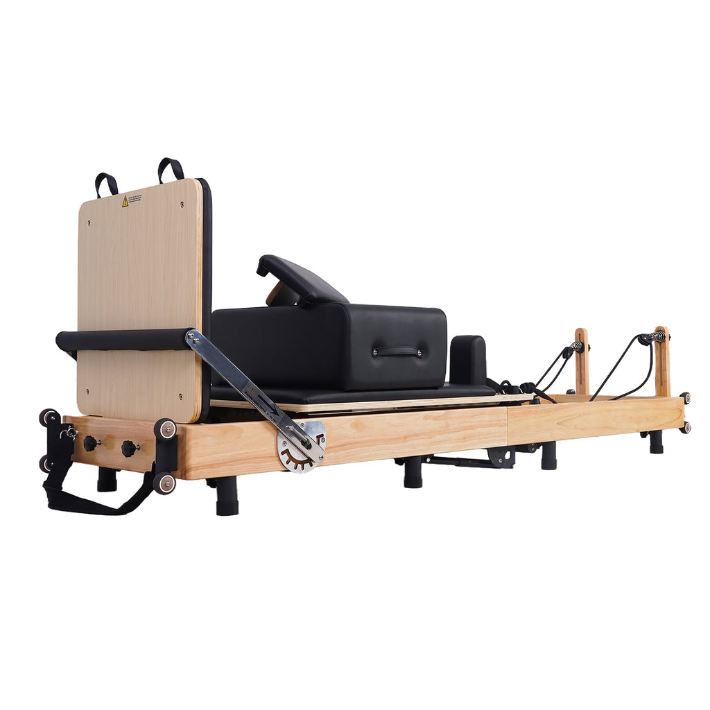 BR Oak Foldable Pilates Reformer – Studio-Level Foldable Reformer
